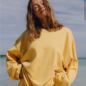 Daily Drills Sunny Yellow Sweatshirt and Short Set